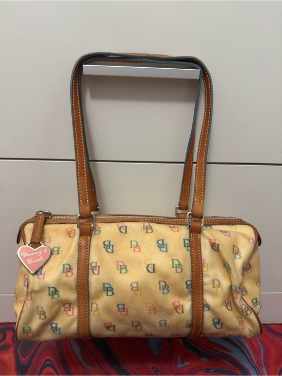 Dooney & Bourke Handbags - Vintage Y2K Dooney & Bourke Multi Color Monogram Barrel Satchel Bag